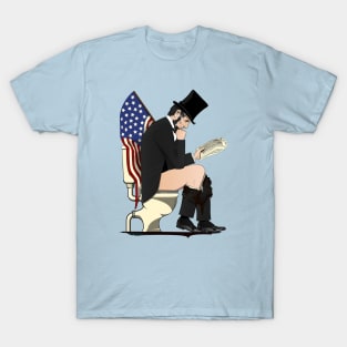 Abraham Lincoln on the Toilet T-Shirt